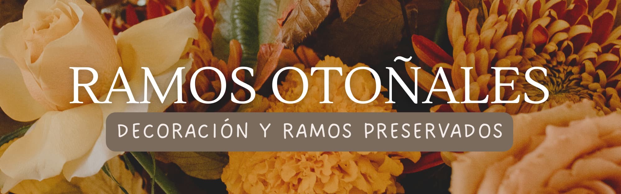 ramos otoñales de flores preservadas